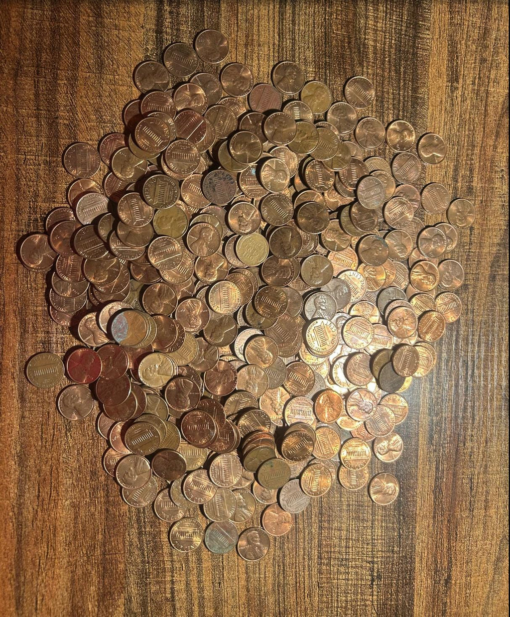 5,000 (35 lbs) Pre 1982 95 percent Pure Lincoln Memorial Pennies! Wheat, Uncirculated, Canadian, & Foreign Possible!!