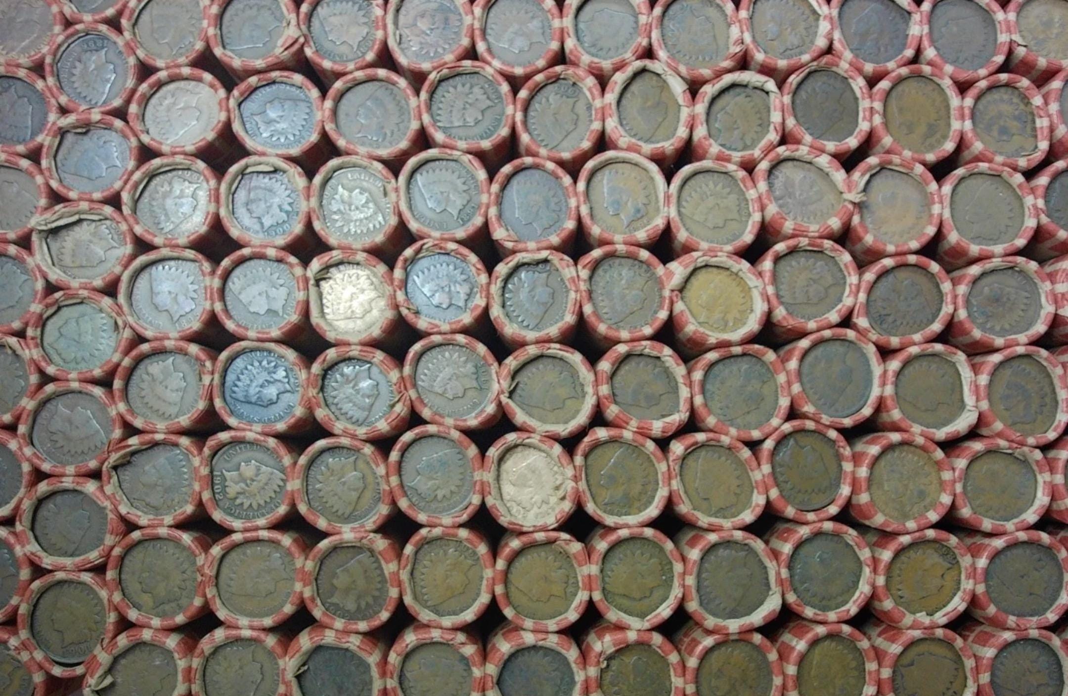 Sealed Wheat Penny Rolls w/ Indian Ender from Estate Purchase! RARE!