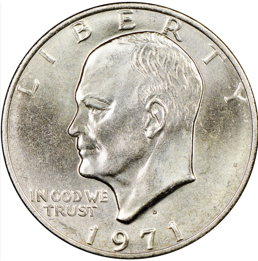 1 BU UNCIRCULATED 1971 D Eisenhower Dollar — SHIPS FAST —