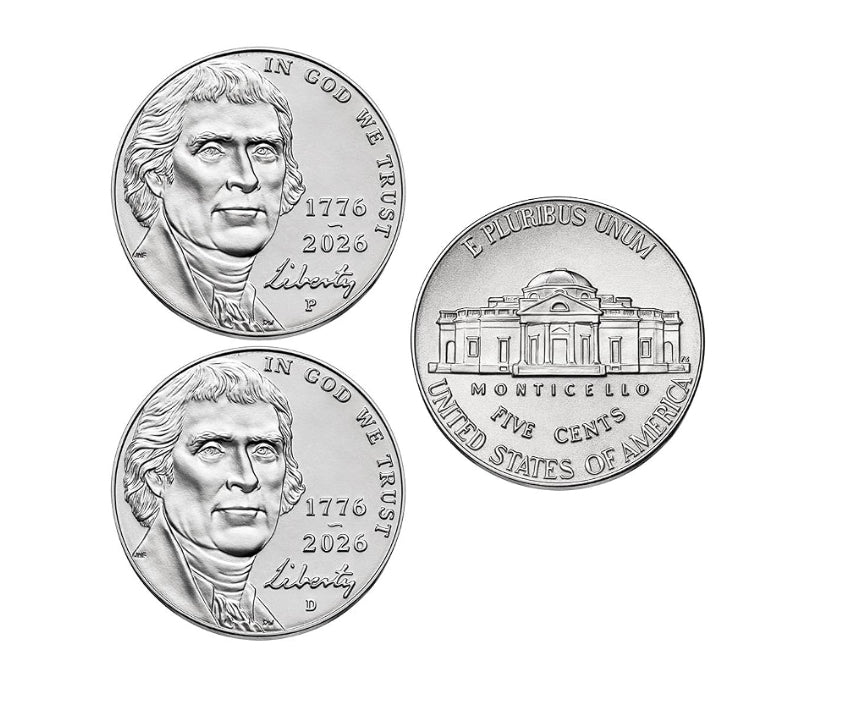 2026 P & D Nickel Set, Uncirculated in Plastic Flip