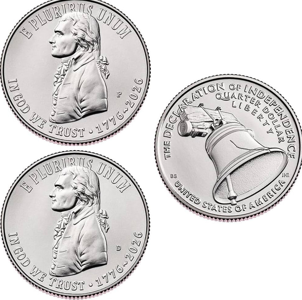 2026 P & D Declaration of Independence Quarter BU set