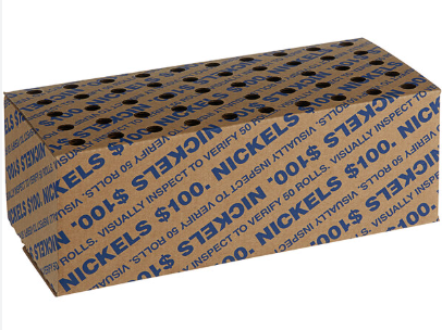 - Up To 14-Day Wait - UNSEARCHED Bank Box of Nickels, CIRCULATED